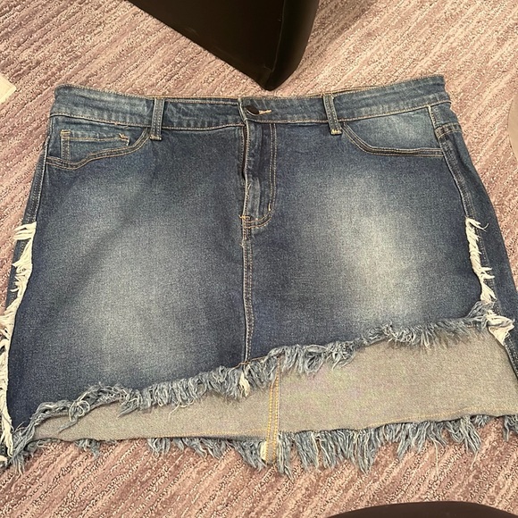 High low Jean skirt - Picture 1 of 2